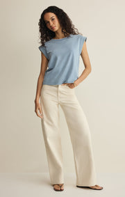 Savelo Camino Cotton Jersey Denim Tee