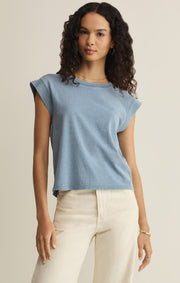 Savelo Camino Cotton Jersey Denim Tee
