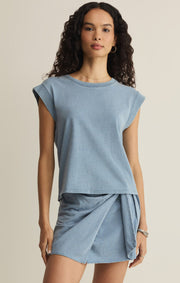 Savelo Camino Cotton Jersey Denim Tee