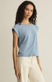 Savelo Camino Cotton Jersey Denim Tee