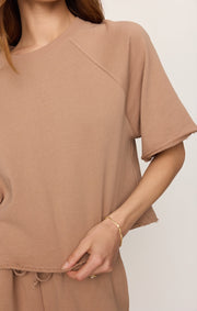 Savelo Short Sleeve Raglan Sweatshirt