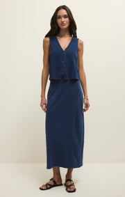 Savelo Noelle Jersey Denim Tank