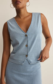Savelo Noelle Jersey Denim Tank