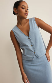 Savelo Noelle Jersey Denim Tank