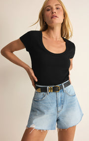Savelo Leisurely Scoop Neck Tee