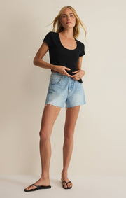 Savelo Leisurely Scoop Neck Tee