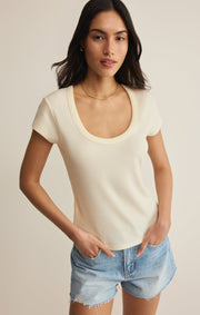 Savelo Leisurely Scoop Neck Tee
