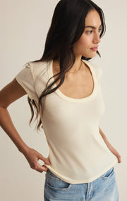 Savelo Leisurely Scoop Neck Tee