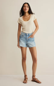 Savelo Leisurely Scoop Neck Tee