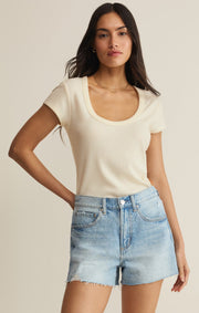 Savelo Leisurely Scoop Neck Tee