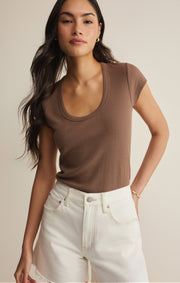 Savelo Leisurely Scoop Neck Tee