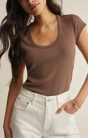 Savelo Leisurely Scoop Neck Tee