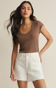 Savelo Leisurely Scoop Neck Tee