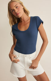 Savelo Leisurely Scoop Neck Tee