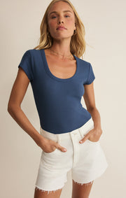 Savelo Leisurely Scoop Neck Tee