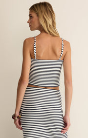 Savelo Caffari Stripe Tube Top Tank