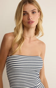 Savelo Caffari Stripe Tube Top Tank