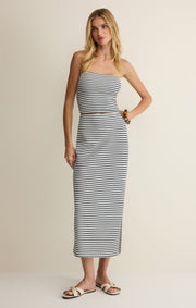 Savelo Caffari Stripe Tube Top Tank