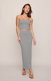 Savelo Caffari Stripe Tube Top Tank