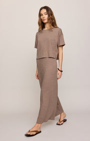 Savelo Sway Textured Cropped Tee