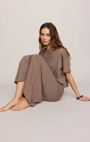 Savelo Sway Textured Cropped Tee