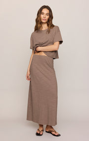 Savelo Sway Textured Cropped Tee