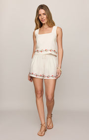 Savelo Charli Embroidered Tank