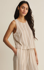 Savelo Sloane Knit Striped Tank Top