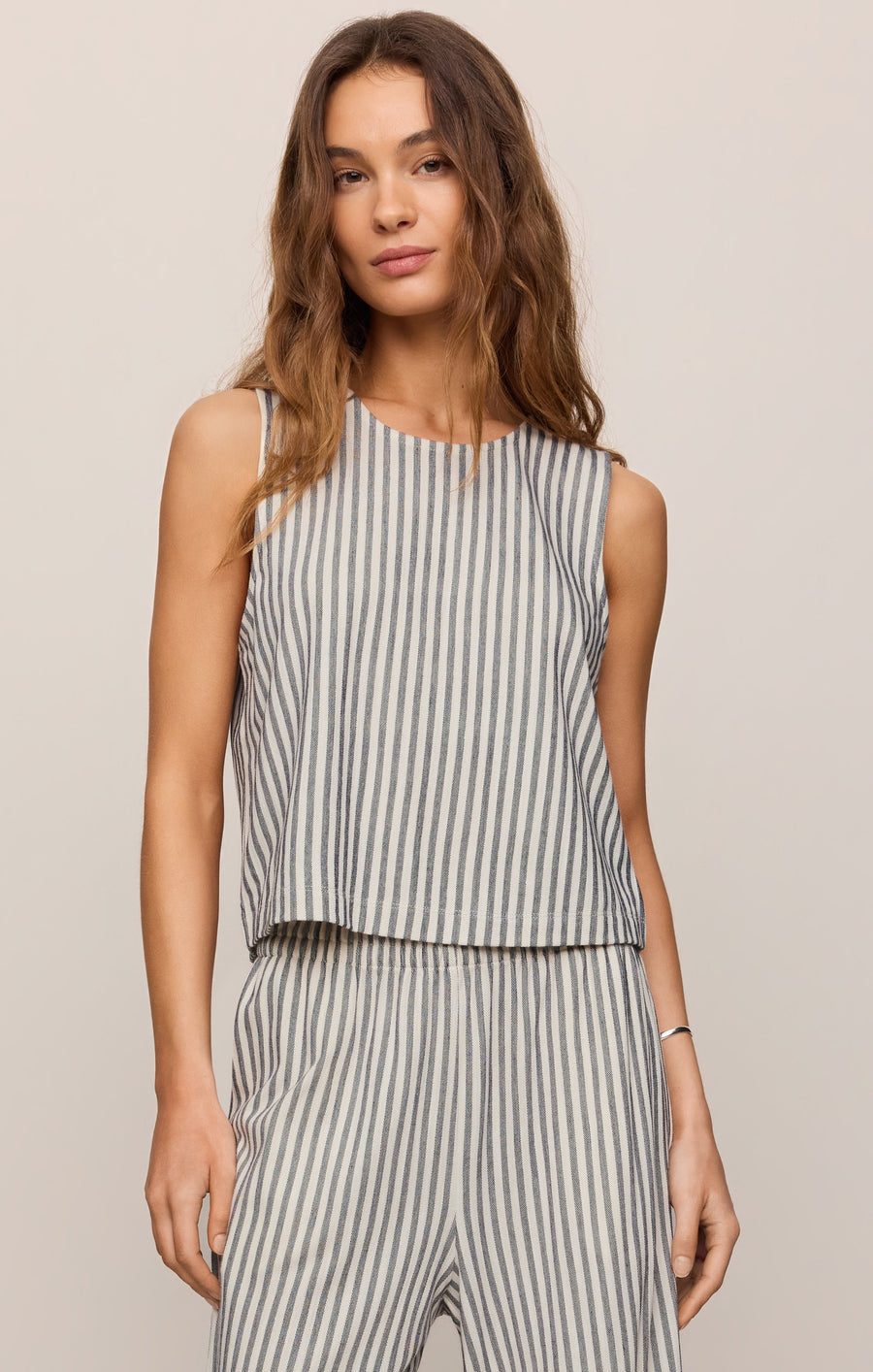 Savelo Sloane Knit Striped Tank Top