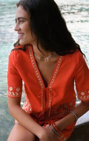 Savelo Cast Of Waves Cropped Top