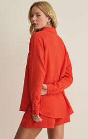Savelo The Perfect Airy Gauze Button Up