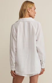 Savelo The Perfect Airy Gauze Button Up