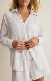 Savelo The Perfect Airy Gauze Button Up