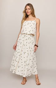 Savelo Palm Linen Tank