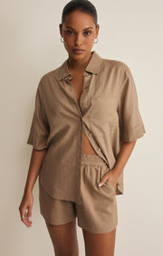 Savelo Expedition Linen Button Up