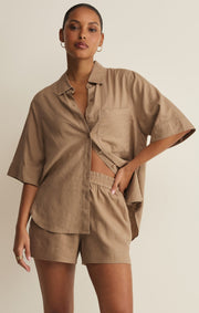 Savelo Expedition Linen Button Up