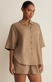 Savelo Expedition Linen Button Up