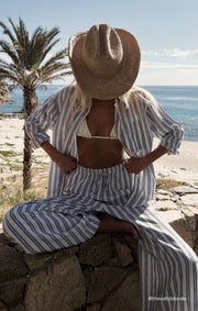 Savelo The Perfect Striped Linen Pant