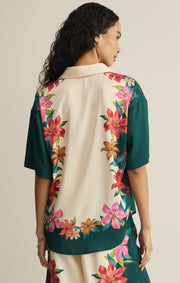 Savelo Lani Floral Button Up