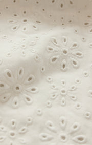 Savelo Mosaic Knit Eyelet Sweatshirt