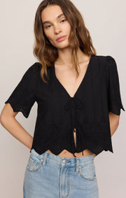Savelo Oceanside Embroidered Top