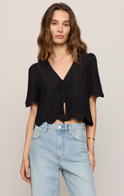 Savelo Oceanside Embroidered Top