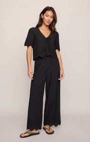 Savelo Oceanside Embroidered Top