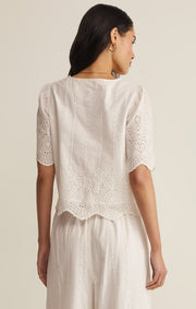 Savelo Oceanside Embroidered Top