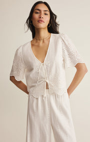 Savelo Oceanside Embroidered Top