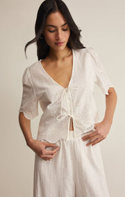 Savelo Oceanside Embroidered Top