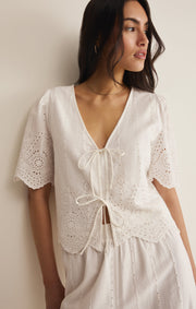 Savelo Oceanside Embroidered Top