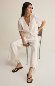 Savelo Oceanside Embroidered Top