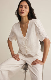 Savelo Oceanside Embroidered Top