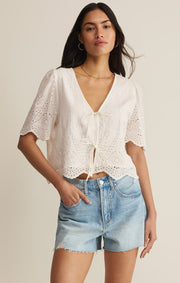 Savelo Oceanside Embroidered Top